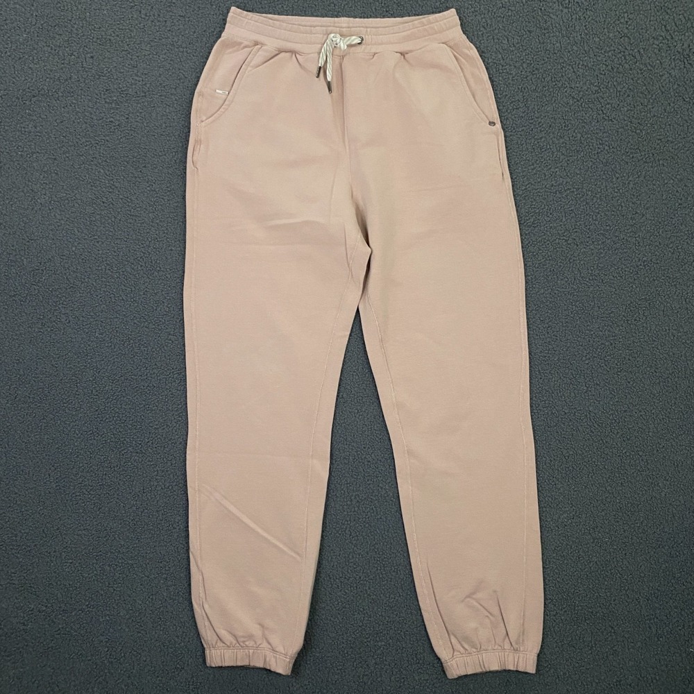 Vuori Laguna Pant 2.0 Womens Small Pink Organic Cotton Sweatpant Joggers VW437‎